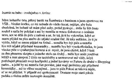 Inzerát